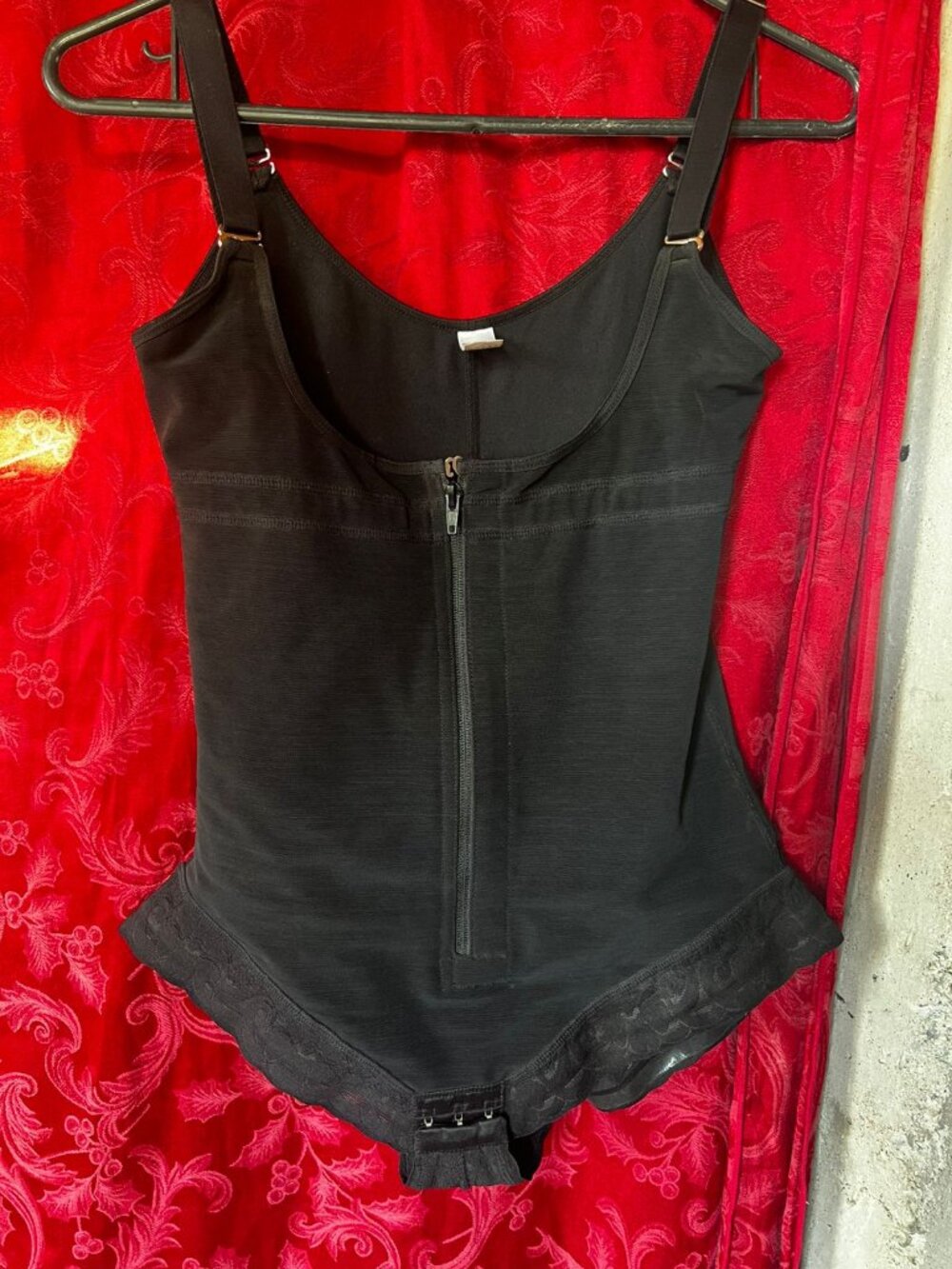 Black High Compression Shapewear Bodysuit Faja - Size L